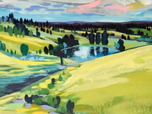 LOOSE LANDSCAPES IN ACRYLIC WITH CLAIR BREMNER