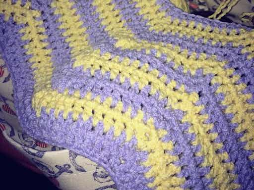 How to Crochet a Chevron Blanket