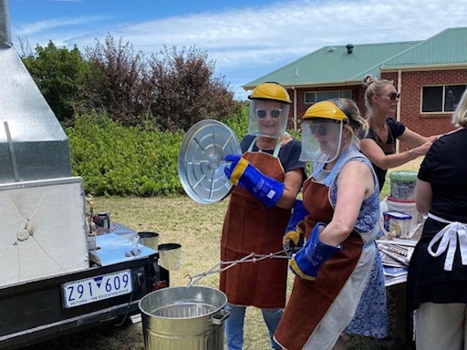 Raku Pottery Firing Class