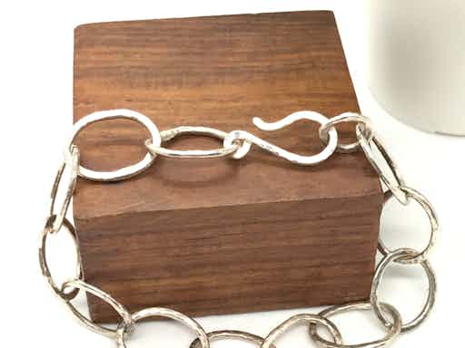 Rustic Fused Silver Bracelet - Beginner Class