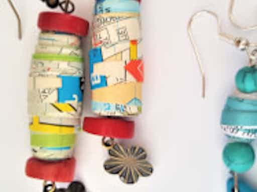Learn how to make one-off statement jewelry from paper peals