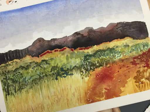 Contemporary Watercolour Landscape