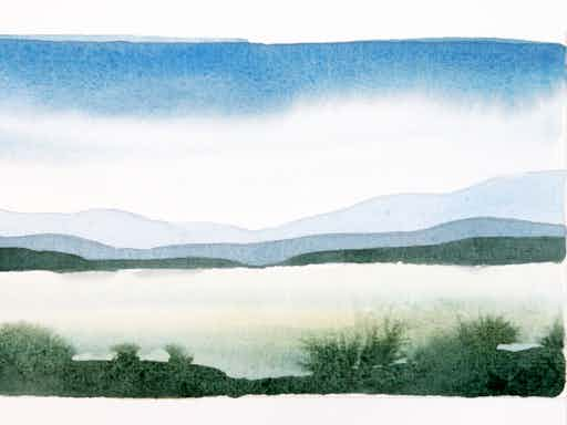 Contemporary Watercolour Landscape