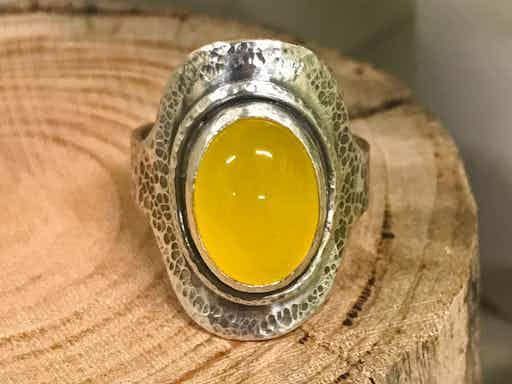 Stone Set Saddle Ring