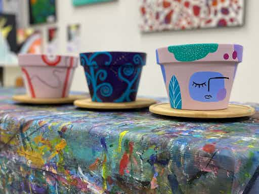 BEAUTIFUL POTS...Paint and Sip.. BYO....