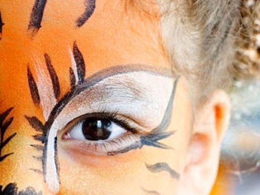 FACE PAINTING FOR KIDS: Paint a Tiger Face