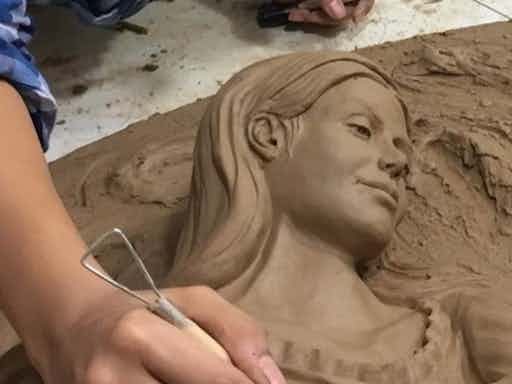 3D Clay Bas Relief art course class workshops - 6 sessions