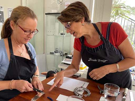 Textured Silver Bangle Workshop