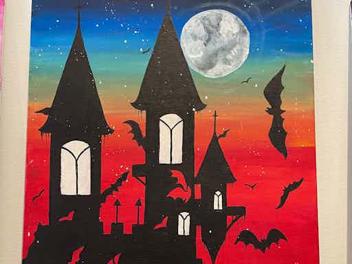 Halloween Special - Haunted Castle Paint & Sip
