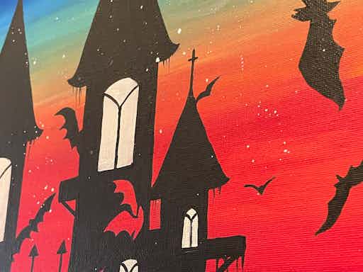 Halloween Special - Haunted Castle Paint & Sip