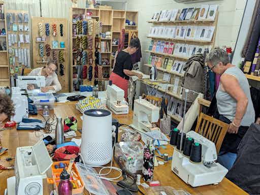 Work on any sewing project you like and recieve expert help.