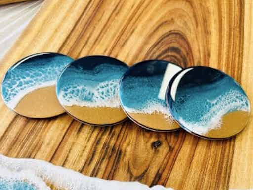 Resin Art Workshop | Create Cheese/Tapas Board & Coasters