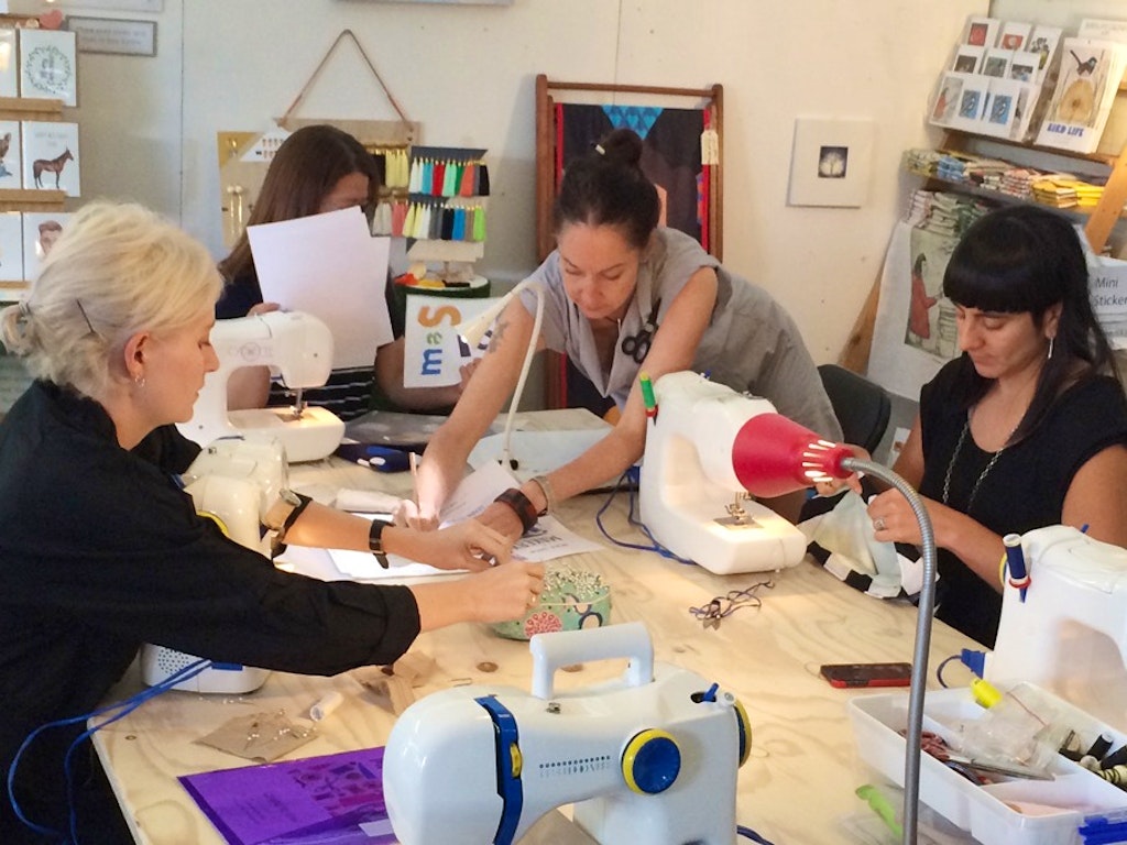 Sewing workshop.