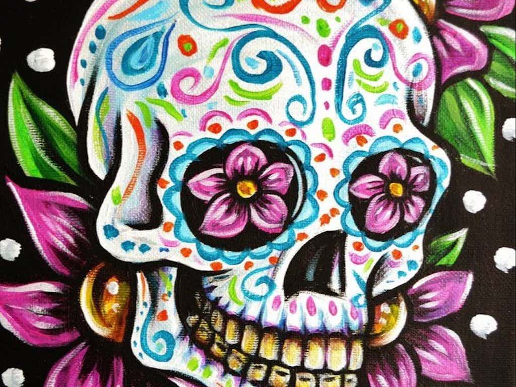 Paint & Sip @ Northcote Studio -Sugar Skull
