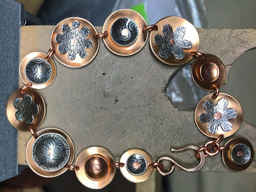 Riveted Disc Bracelet