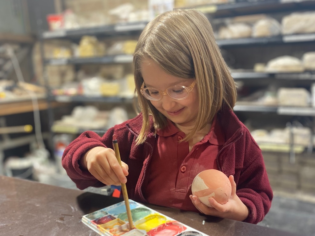Kids 2 hour school holiday pottery fun
