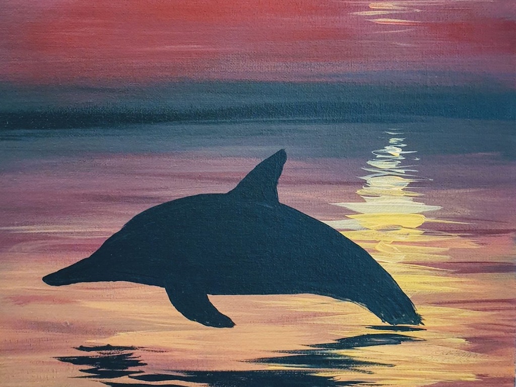 School Holidays Painting Class (Northcote) Dolfin