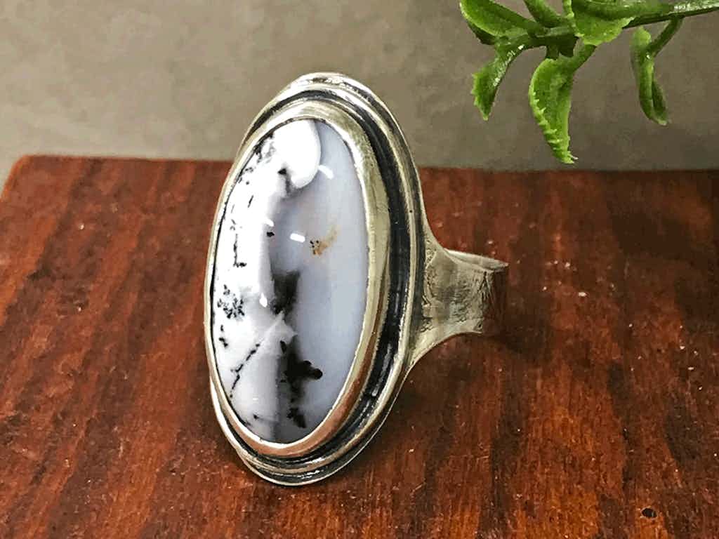 Stone Set Saddle Ring