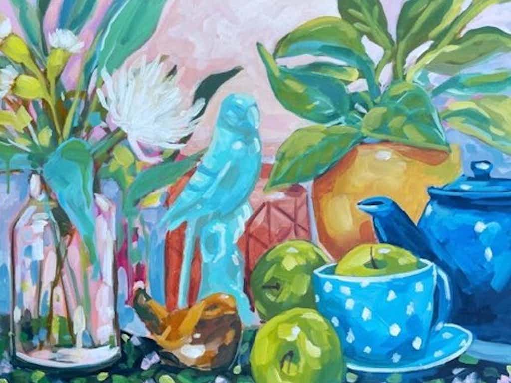 Painting acrylic Clair Bremner Artist beginners creatives