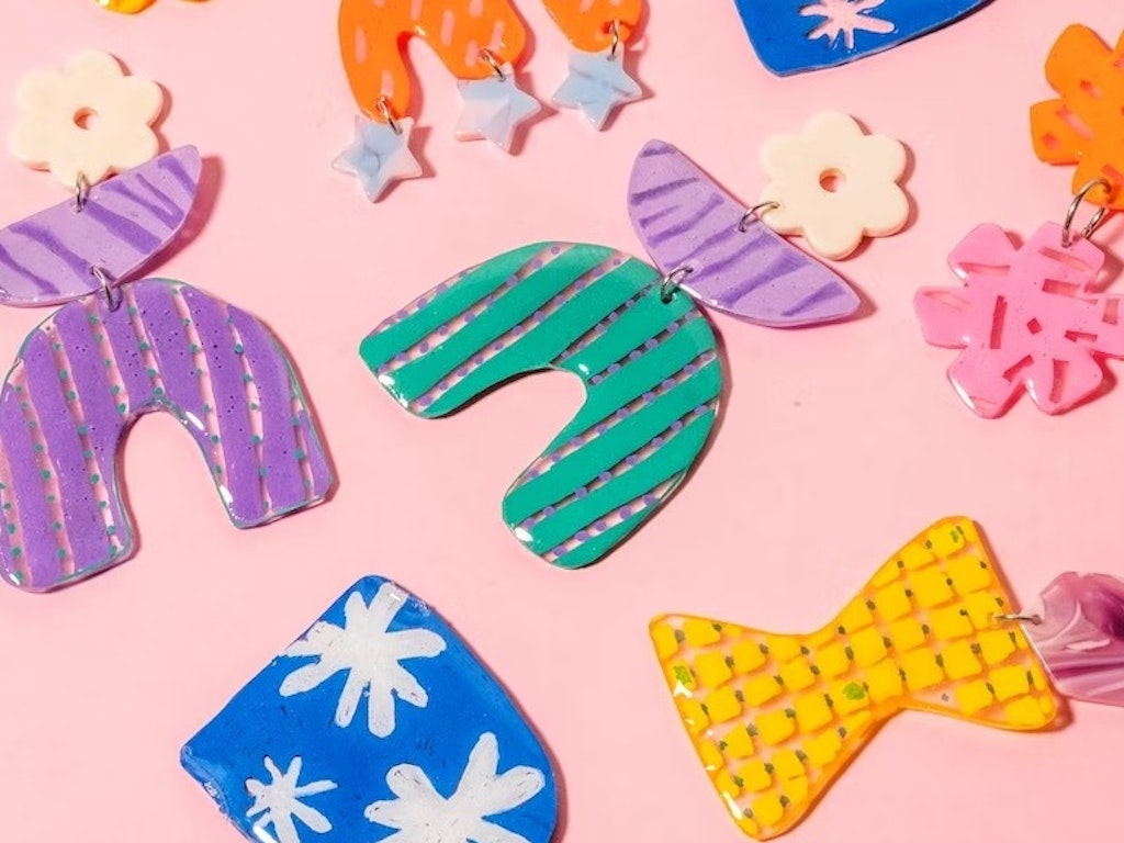 UV Resin Tiny Art Drawing Earrings Workshop