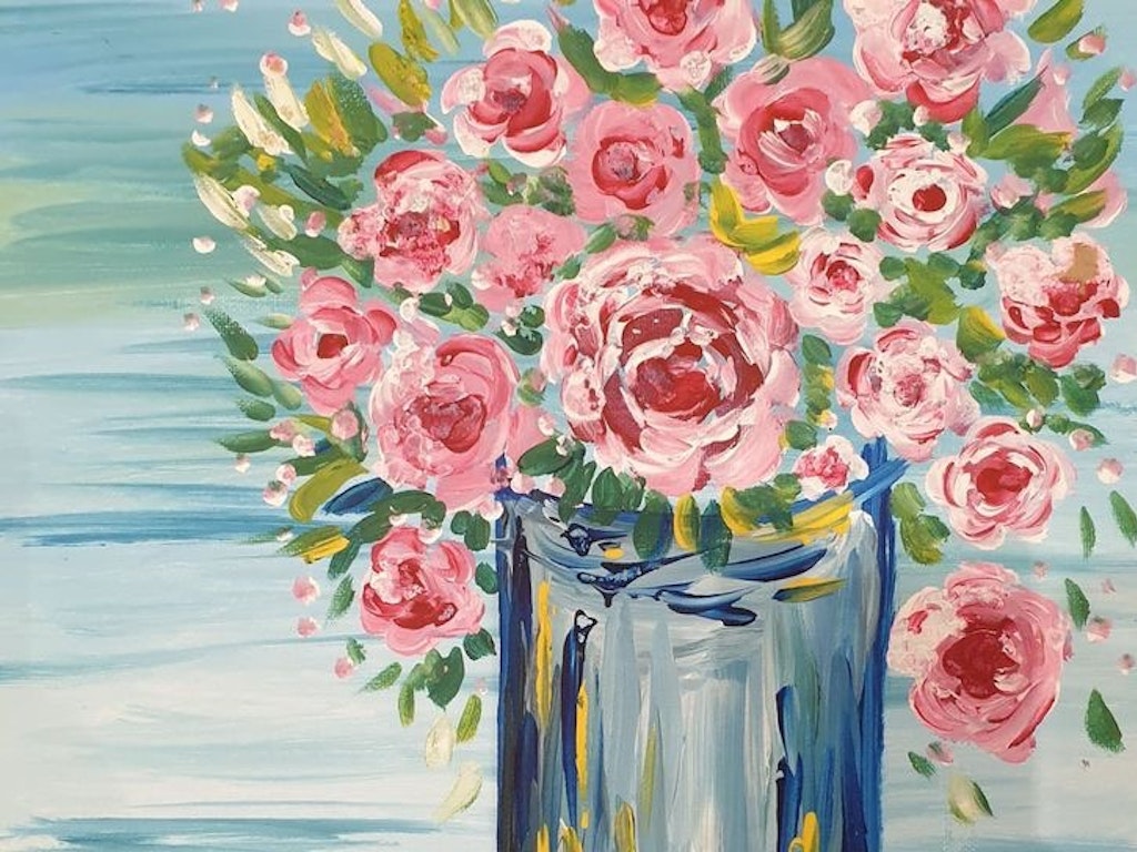Family Paint day Northcote - Flowers