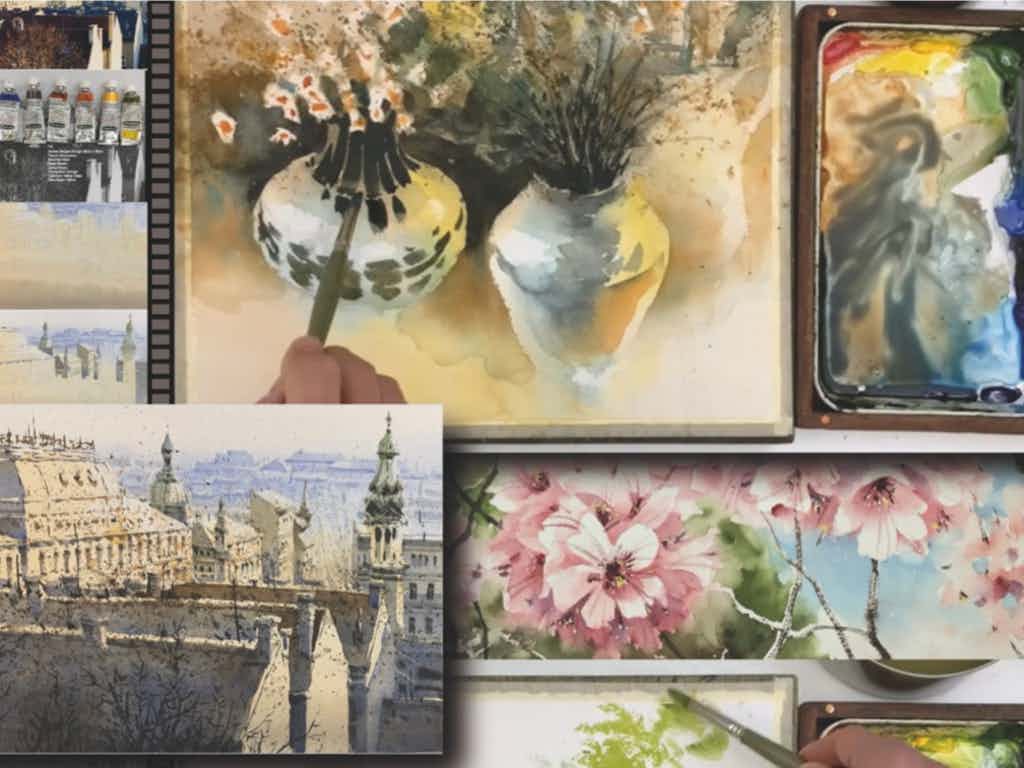 Watercolour with It Hao Pheh on Zoom