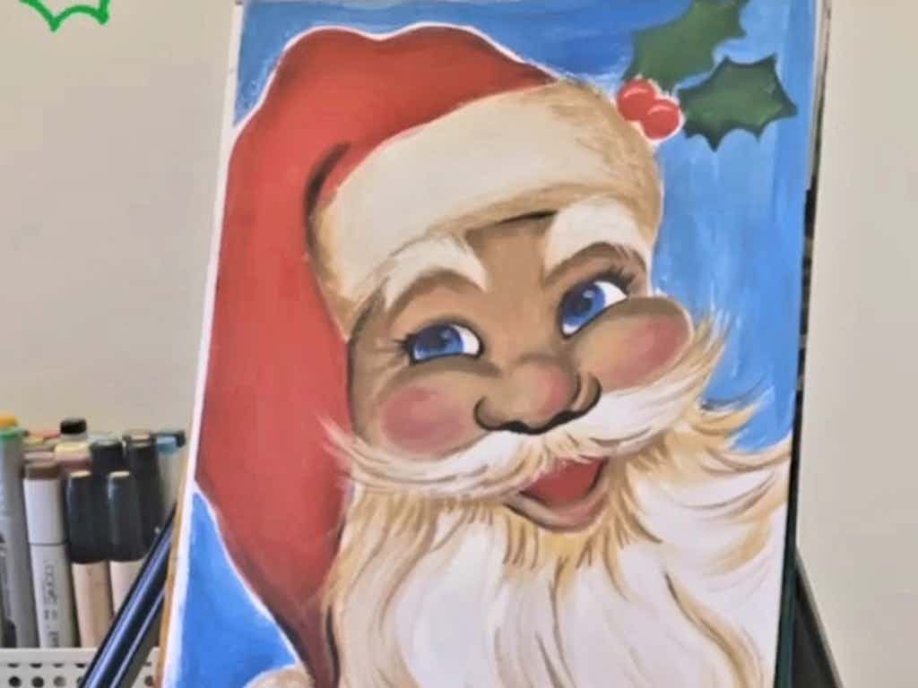 Paint & Sip at Ascot Vale Christmas Santa