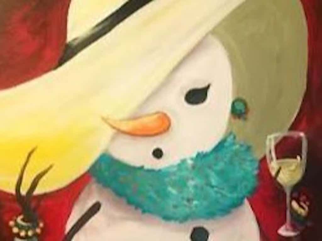 Paint & Sip at Ascot Vale Sassy Snowman