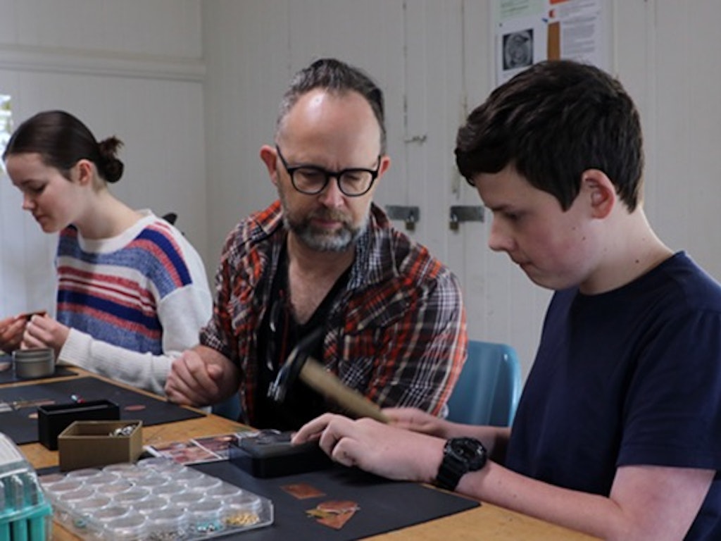 Family Silversmithing Workshop - Metal texturing