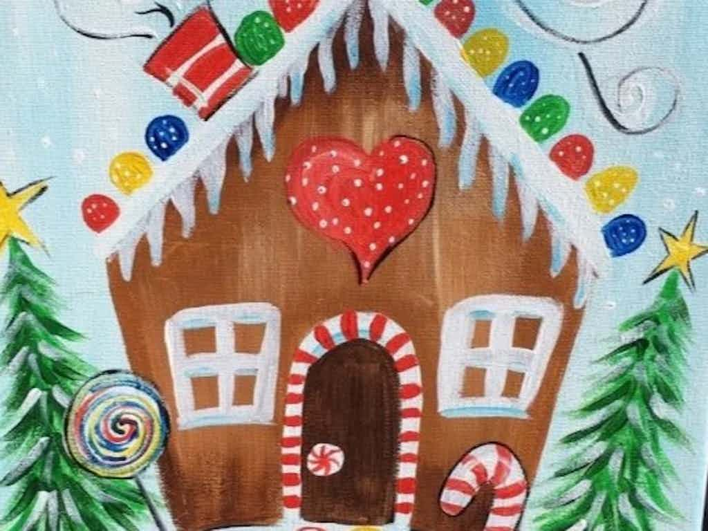 Paint & Sip Ascot Vale - Ginger bread house