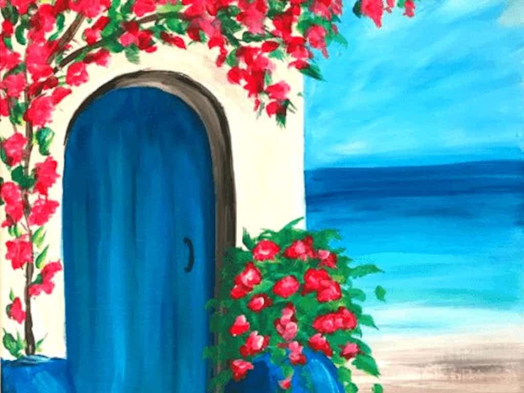 Paint & Sip at Northcote - greek holiday