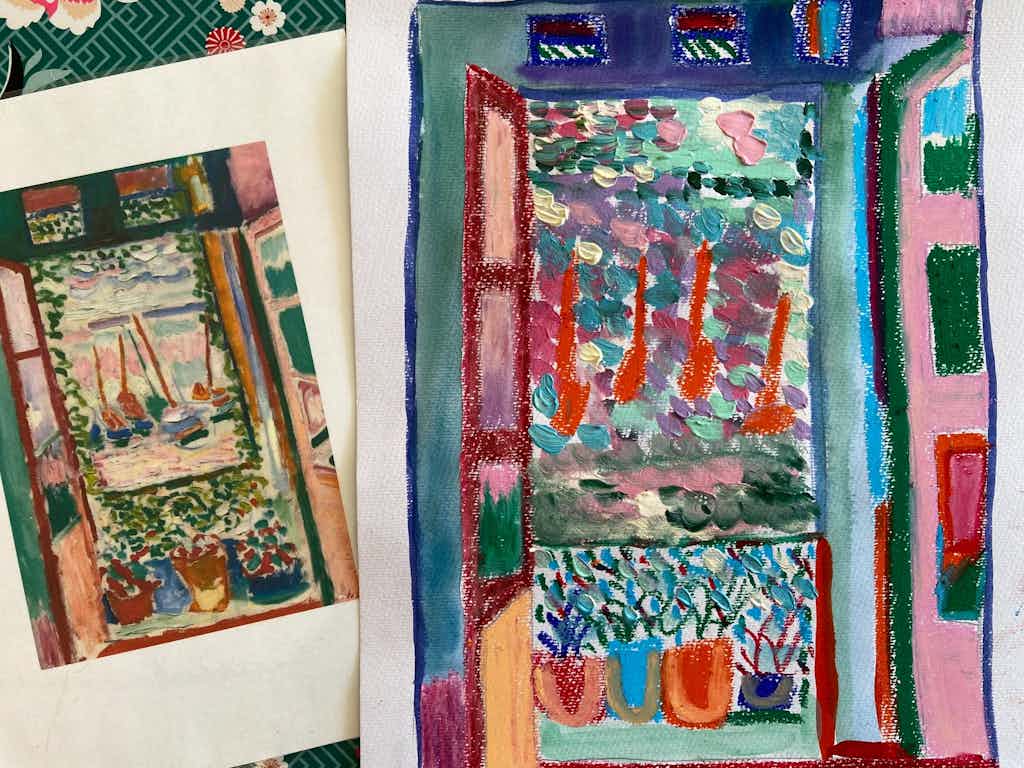 Exciting painting and drawing class on Saturday morning