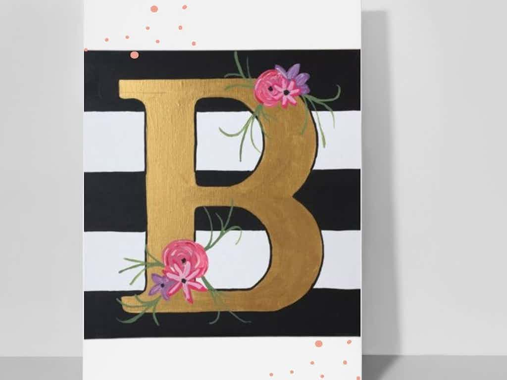 Create Letter Art on Canvas