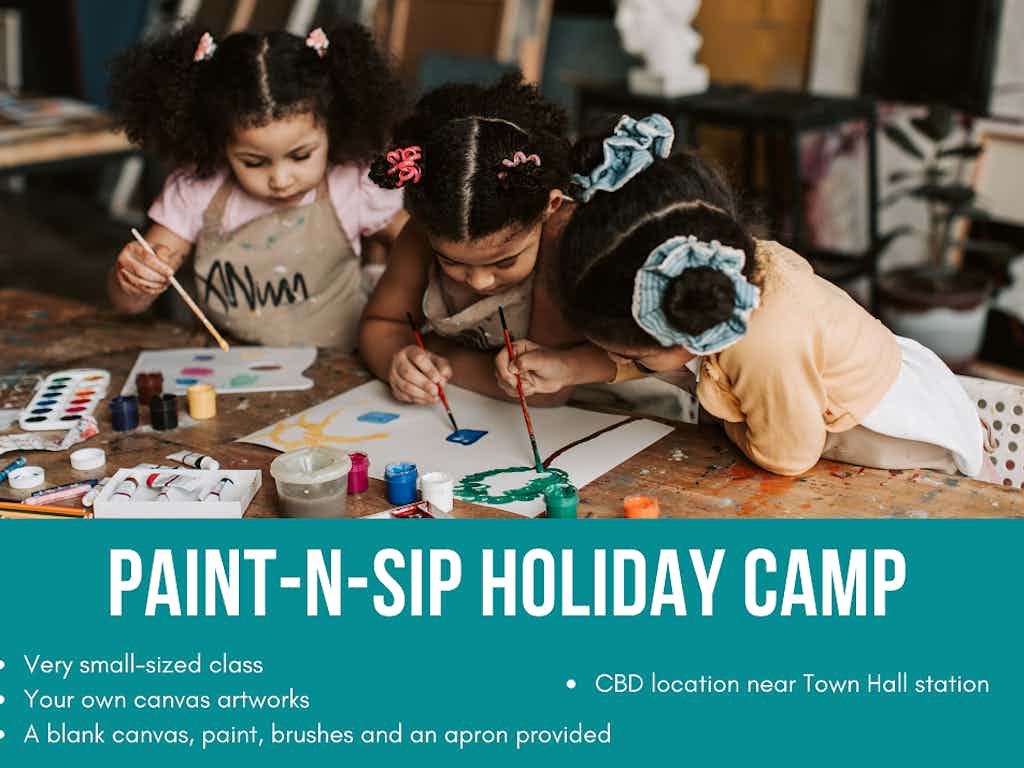 Paint-n-Sip for Kids Holiday Camp