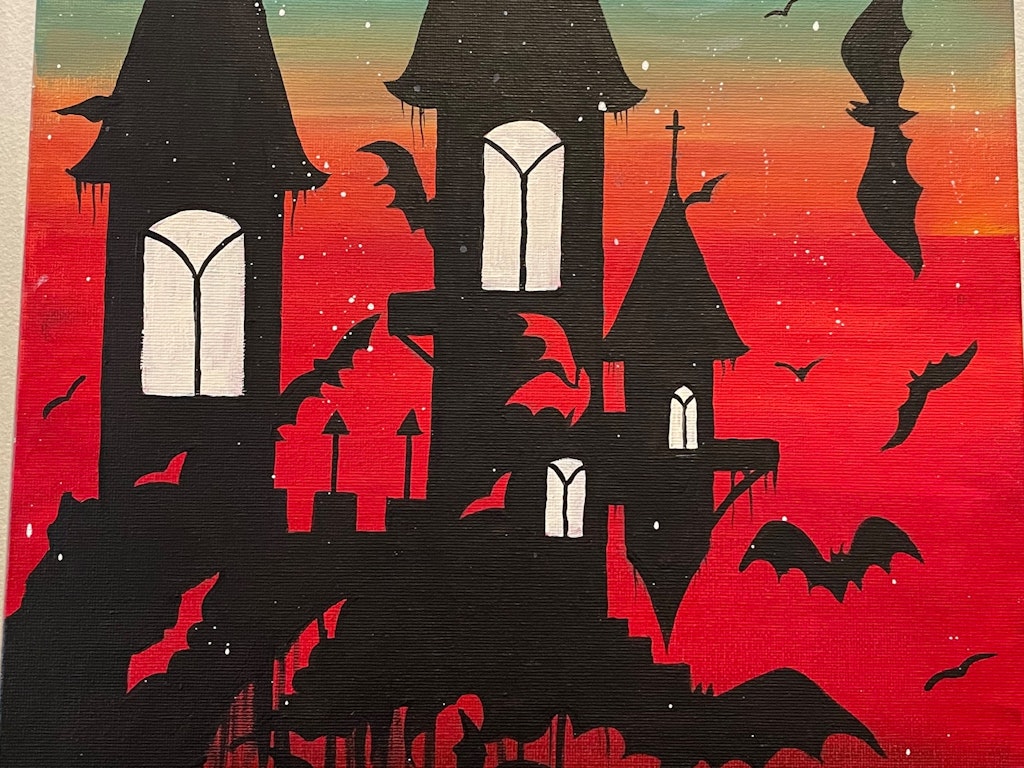 Halloween Special - Haunted Castle Paint & Sip