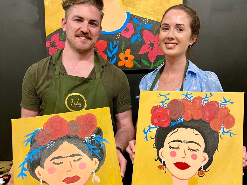 Frida's Flowers Sip n' Paint: Tote or Canvas (Freo)