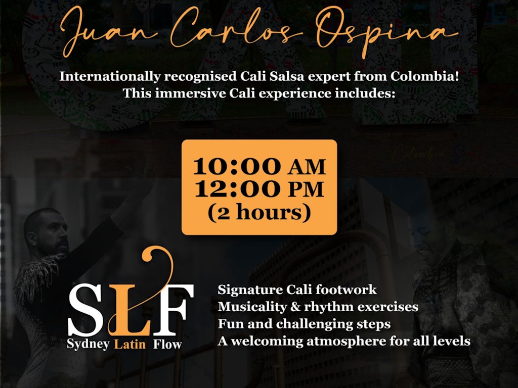 Cali Salsa Workshop with Juan Carlos Ospina Sánchez