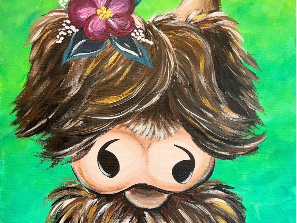 Sip, Paint & Create - Highland Cow