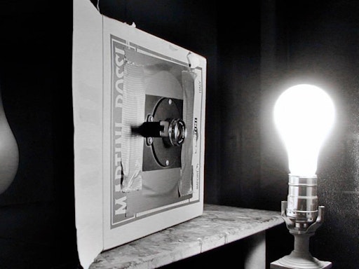 A pinhole camera can be built from the most rudimentary of materials. Photo Credit: Artist Abelardo Morell