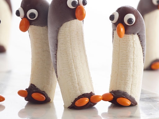 Chocolate banana penguins