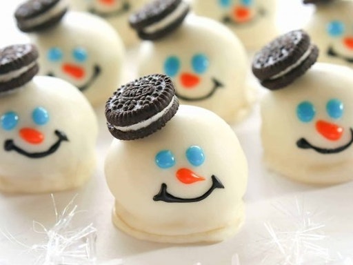 Snowman truffles