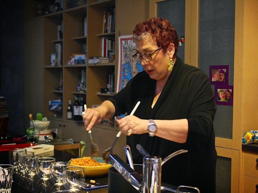 Sandra Del Greco in her home where she holds her classes