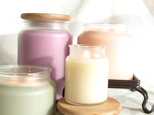 Soy candles have become the newest thing on the market because it offer a cleaner burning, natural base.