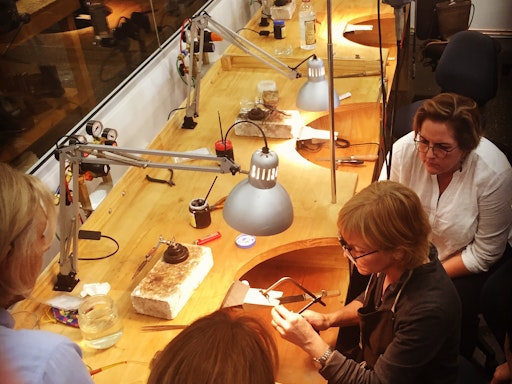 Their studio is fully equipped for students and practicing Jewellers and Silversmiths